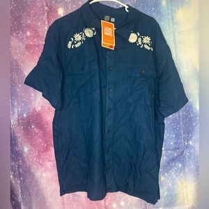 New mens short sleeve button down Latino heritage month shirt 🛍